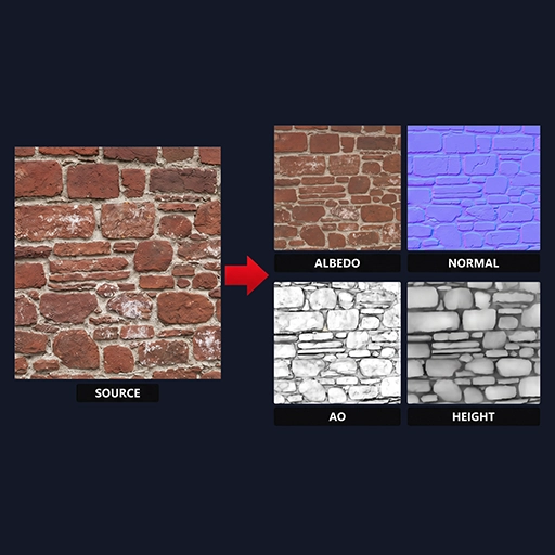 AI PBR Texture Generator thumbnail - free online Polyscann Studio tool